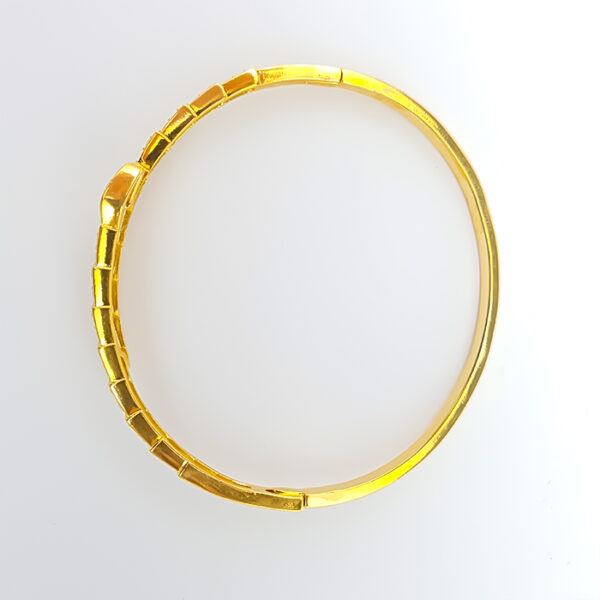 Bracelete  Isis Dourada com Zircônias - Imagem 3