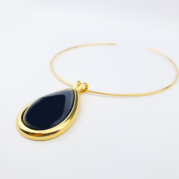 Colar Choker Gota Negra Enigmática - Imagem 4