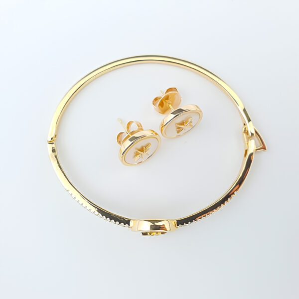 Conjunto Estrela Guia Dourado e Madrepérola - Imagem 3