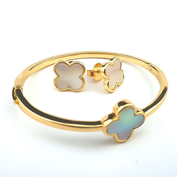 Conjunto Julia Trevo Dourado - Imagem 2
