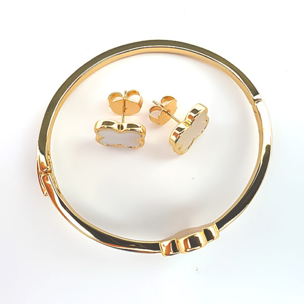 Conjunto Julia Trevo Dourado - Imagem 3
