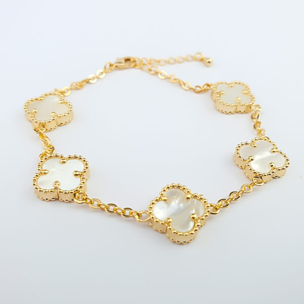 Pulseira Trevos da Sorte em madrepérola - Imagem 2