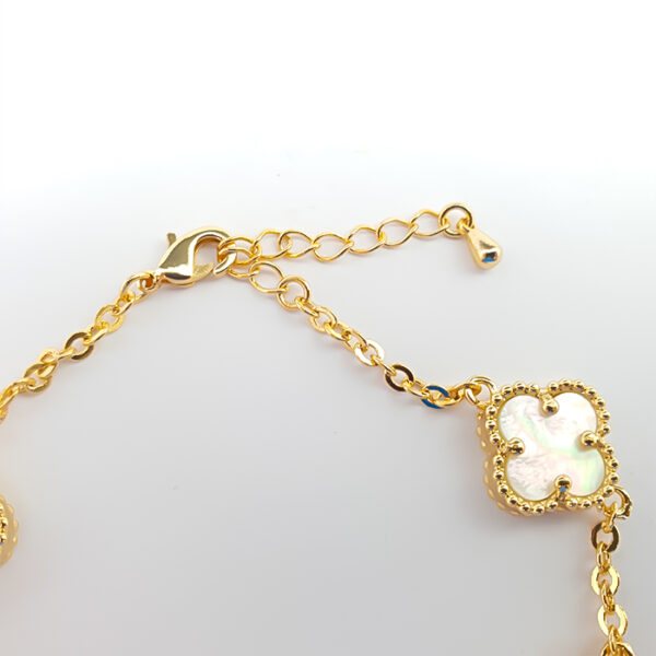 Pulseira Trevos da Sorte em madrepérola - Imagem 3