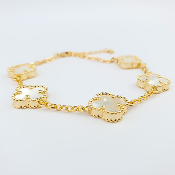 Pulseira Trevos da Sorte em madrepérola - Imagem 4