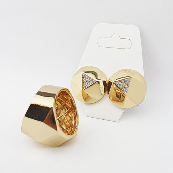 Conjunto Helena Facetas Douradas - Imagem 2