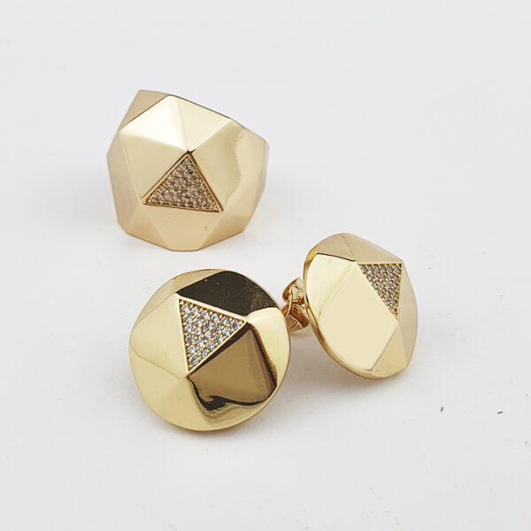 Conjunto Helena Facetas Douradas - Imagem 11
