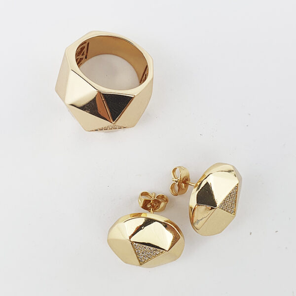 Conjunto Helena Facetas Douradas - Imagem 12
