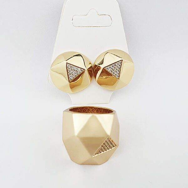 Conjunto Helena Facetas Douradas - Imagem 3