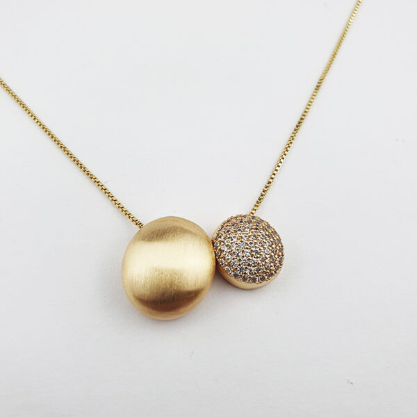 Conjunto Mariana Ouro Fosco e Zircônias - Imagem 3